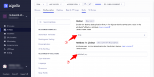 Deduplication and Grouping menu